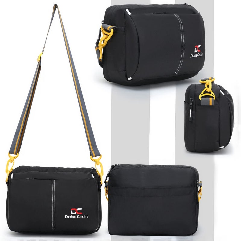 Dezire Crafts Sling Stylish Cross Body Travel Office Business Messenger Shoulder Bag with Multi-Pocket Zip Closure and Adjustable Straps for Men & Women (DC SLING BAGS 619) - Image 4