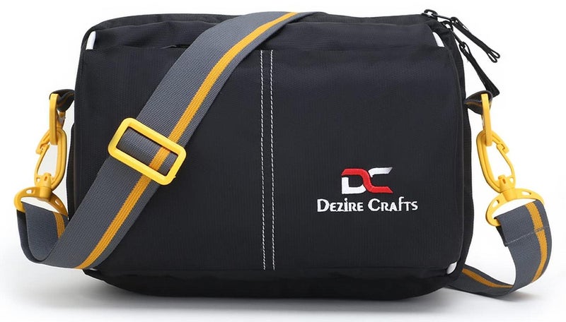 Dezire Crafts Sling Stylish Cross Body Travel Office Business Messenger Shoulder Bag with Multi-Pocket Zip Closure and Adjustable Straps for Men & Women (DC SLING BAGS 619) - Image 1