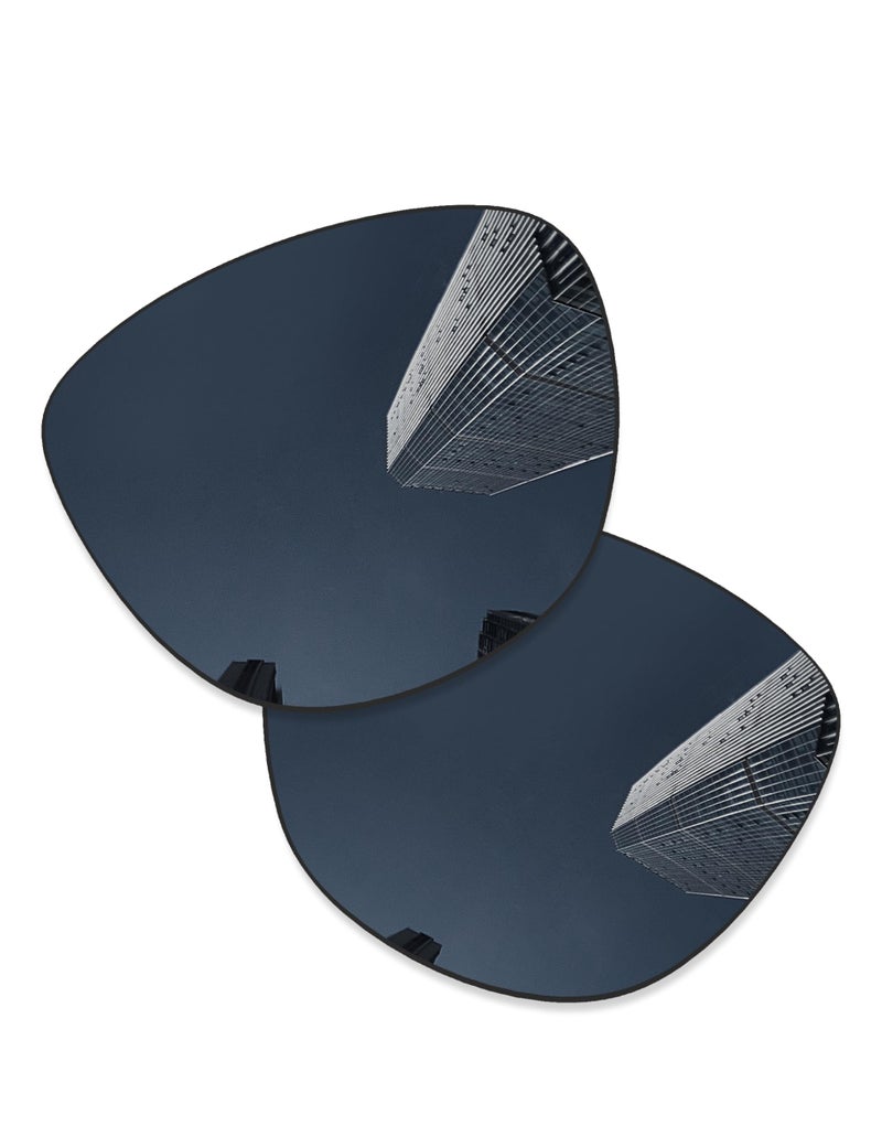 Combine8 2 Pairs Ploarized Replacement Lenses for Oakley Frogskins OO9013/Frogskins LX OO2043/Frogskins Mix OO9428/Frogskins Range OO9284 Sunglasses - Black + Silver Titanium - Image 2