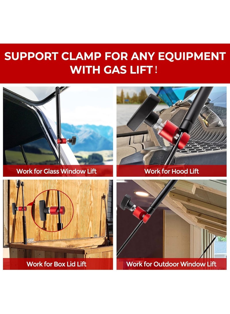 Red Lift Support Clamp for Hood Strut, Shock Prop Strut Stopper Retainer Tool for Car Hood, Hood Stay Holder Work for Tailgate Hatch and Liftgate, 2 Pack… - Image 5