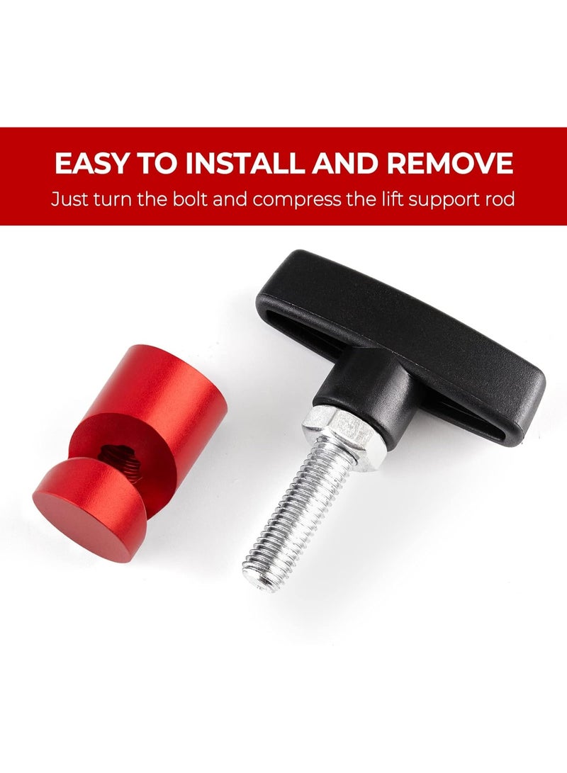 Red Lift Support Clamp for Hood Strut, Shock Prop Strut Stopper Retainer Tool for Car Hood, Hood Stay Holder Work for Tailgate Hatch and Liftgate, 2 Pack… - Image 4