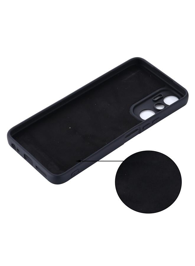 زبون جراب لهاتف Infinix Hot 20 4G X6826 مصنوع من السيليكون السائل المقاوم للصدمات بلون نقي - Image 3