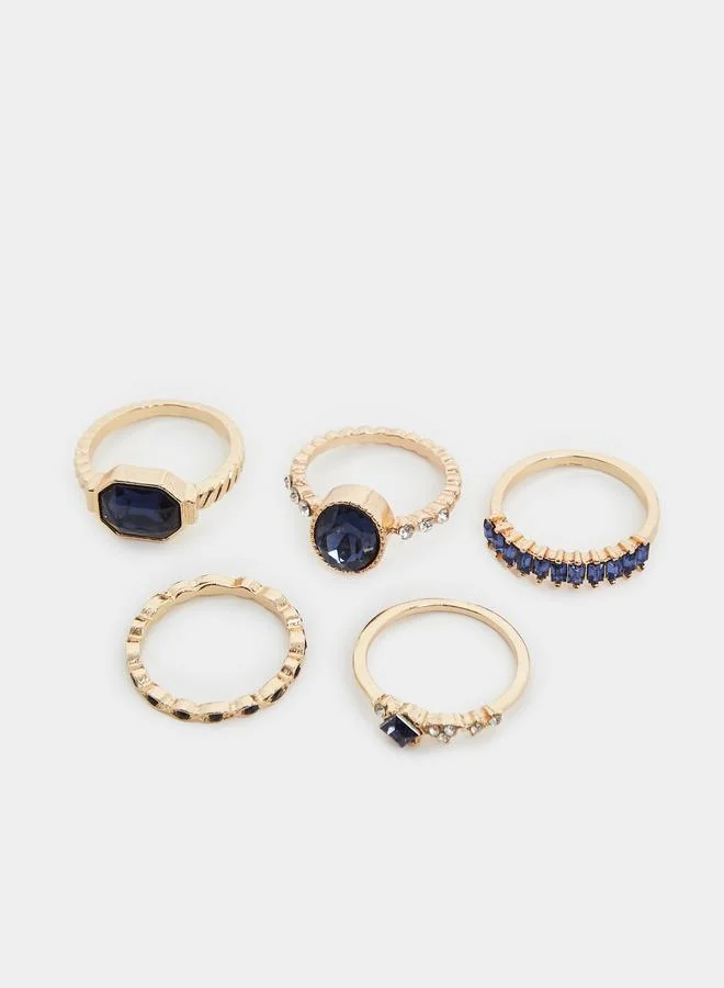 Styli Styli Set of 5 - Embellished Rings