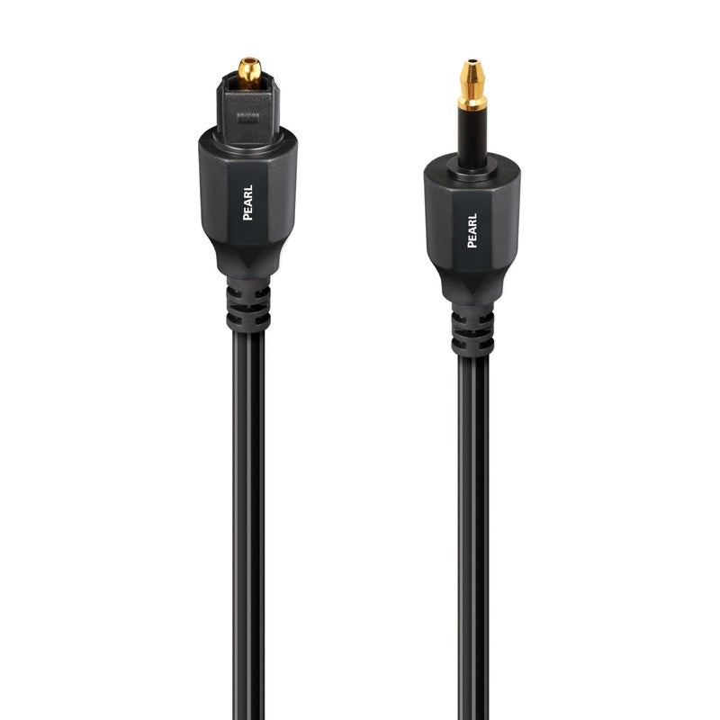 AudioQuest 1.5m Pearl Optical > 3.5mm Mini M Toslink Fiber-Optic Cable