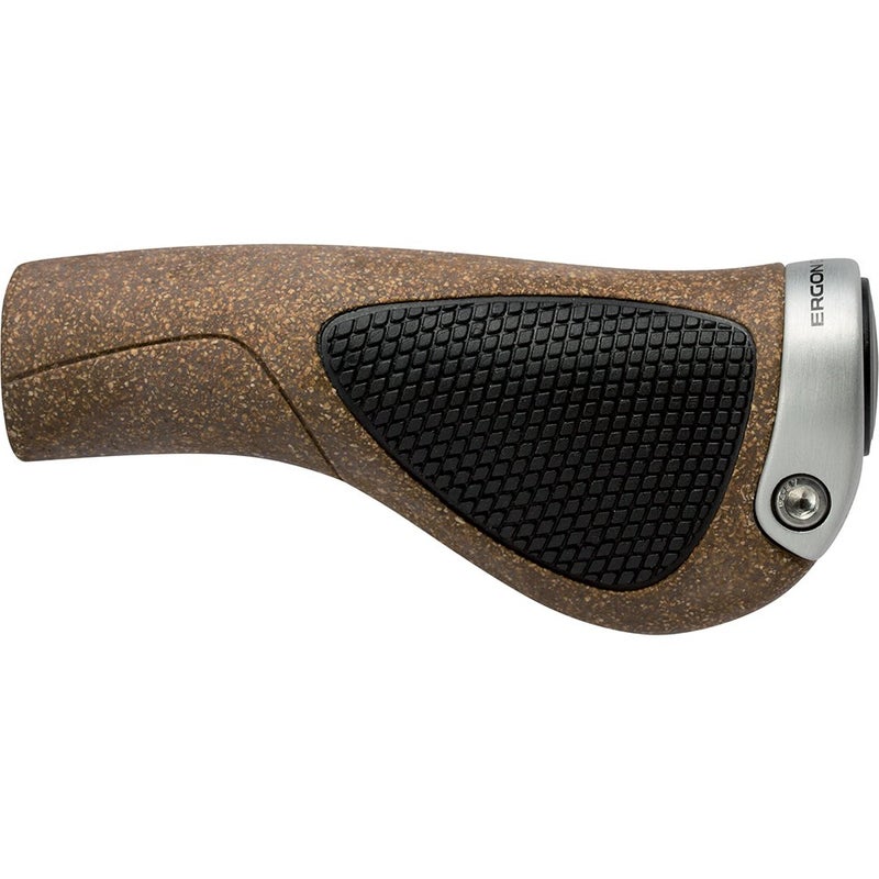 إيرجون مقابض Ergon Gp1-S Biokork: صغير أسود/أسمر فاتح - Image 2