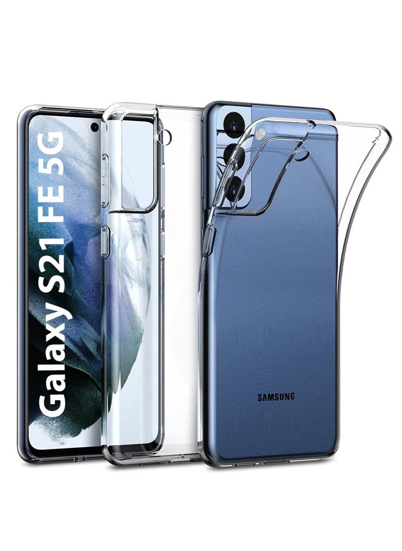 MOCOM Slim TPU Protective Clear Cover Case for Samsung Galaxy S21 FE 