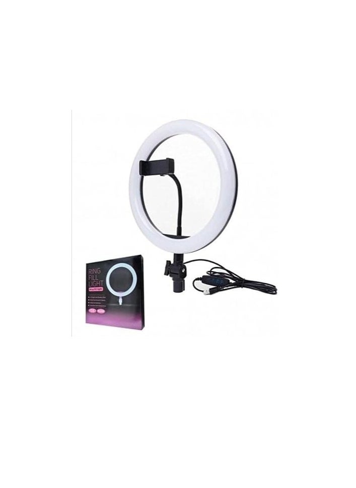 Generic 26cm Ring Fill Light with Adjustable Brightness – Ideal for Makeup, Video Calls, Photography & Streaming 