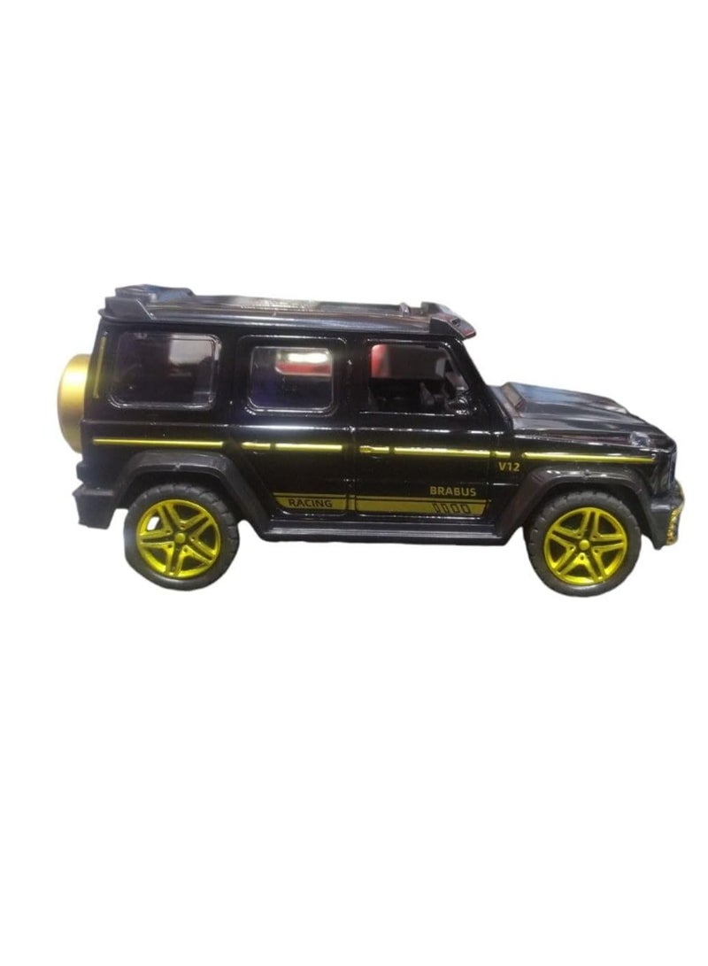لعبة سيارة موديل 1:32 لسيارة Brabus G800 سبيكة نموذج سيارة ضوء تأثير صوت Diecast ألعاب السيارات (اللون: أسود) - Image 4
