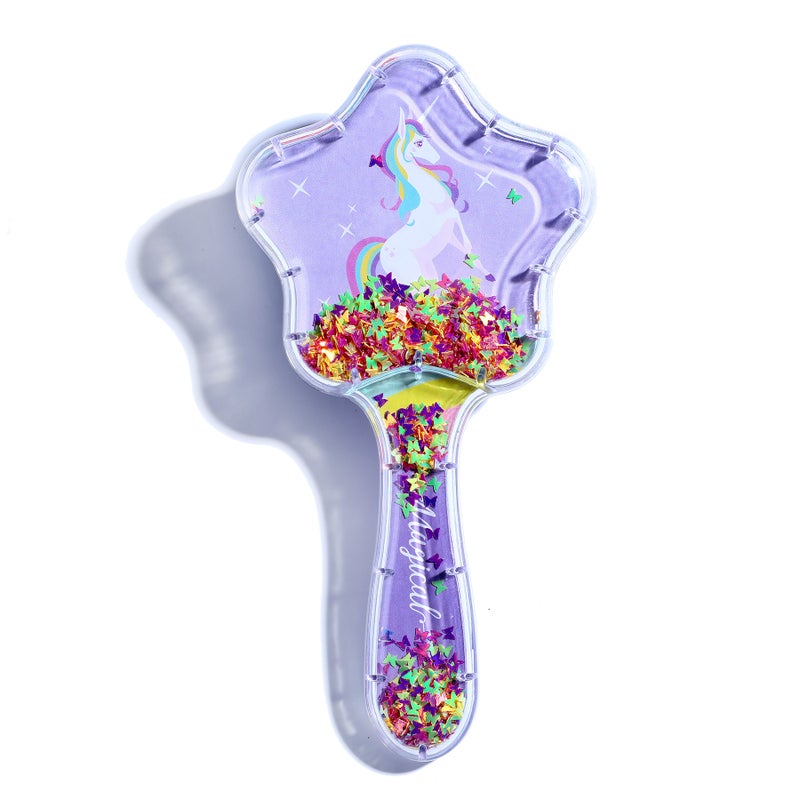 Generic Air Cushion Air Sac Comb Scalp Mini Portable Scalp Massage Comb Transparent Cute Comb Mermaid Childrens Comb WholesalePurple Bottom Jumping Solo Pony Purple Bottom Jumping Solo Pony 