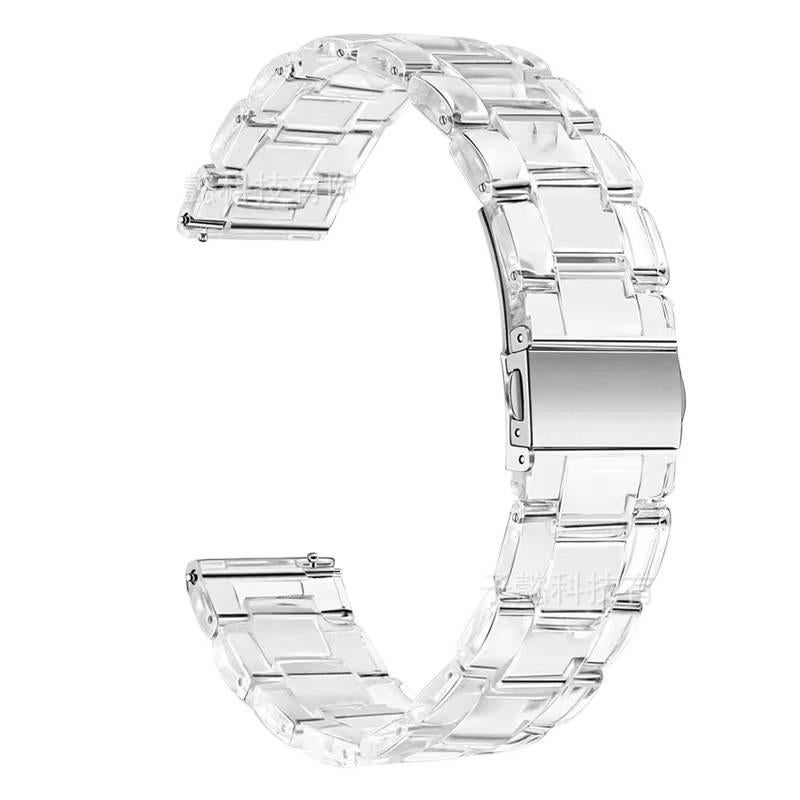 سوار ساعة ذكية متوافق مع Samsung Galaxy Watch 40/41/44/45/47mm بملاءمة قابلة للتعديل وحزام بديل باللون شفاف قابل للتعديل - Image 5