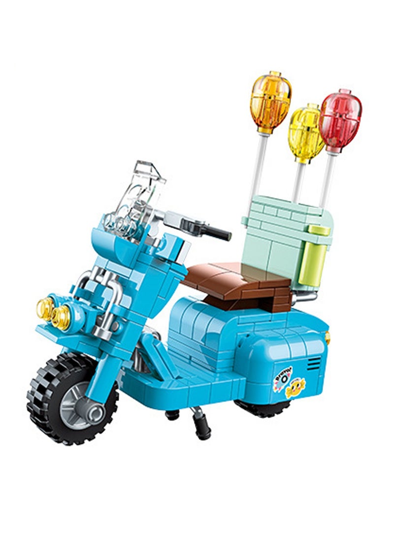 Balloon Pedal Motorcycle Model Set Building Blocks Creative Diy Assembly Building Assembly Toys Children Adult Home Decoration - Image 1