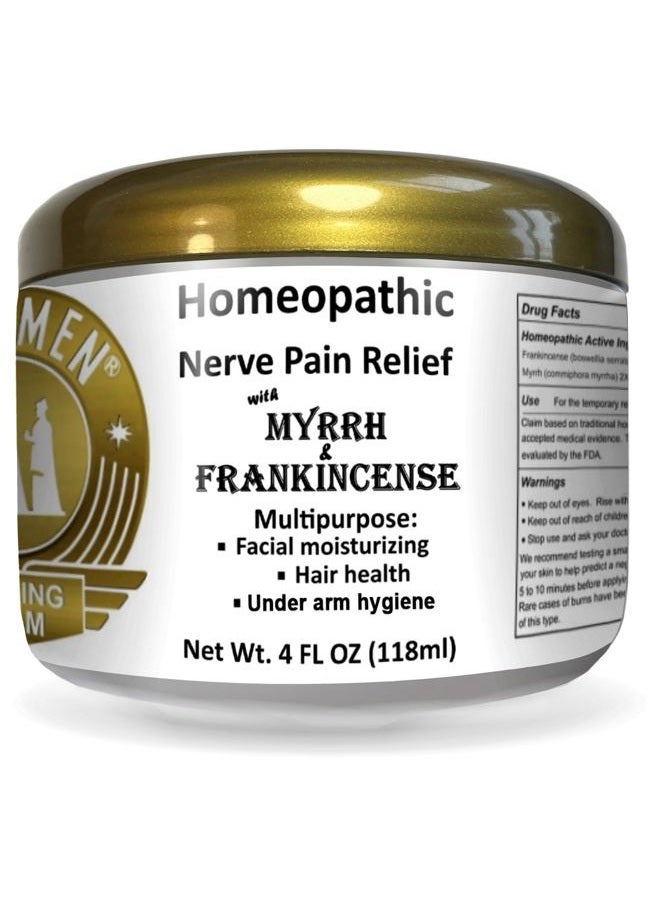 Wise Men Healing Balm with Myrrh and Frankincense Essential Oils for Neuropathy, Sciatica and Nerve Pain Massage and Skin Moisturizing - Image 3