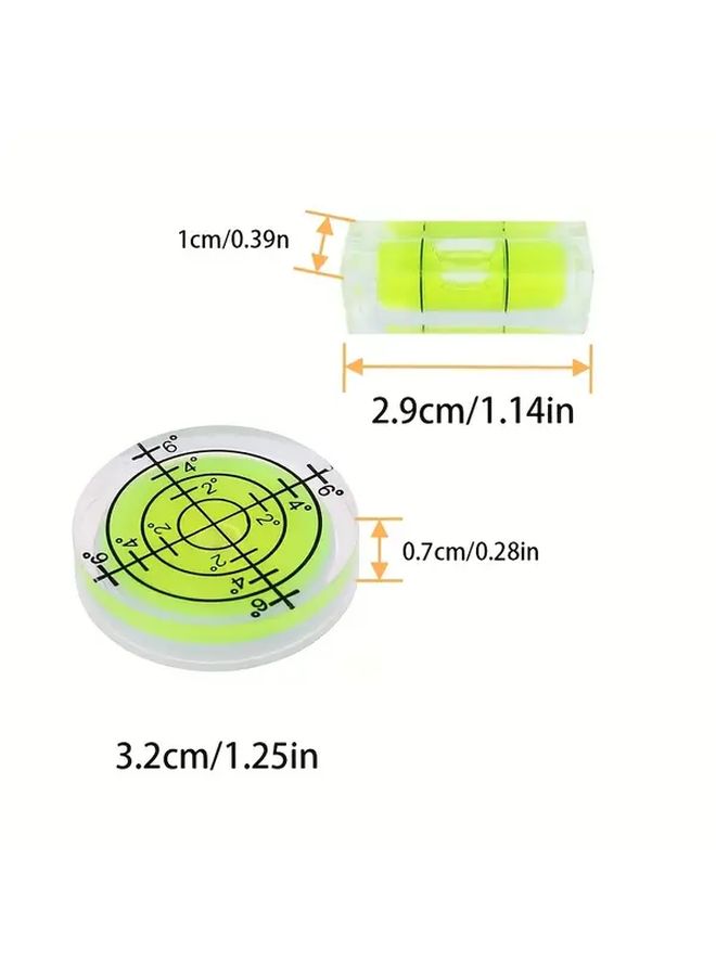 8 Piece Precision Bubble Level Set With Round Cylinder Cuboid Blocks Storage - Image 2