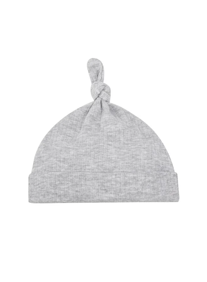 Luna & Lily Baby Ribbed Footed Onesie and Soft Hat Set