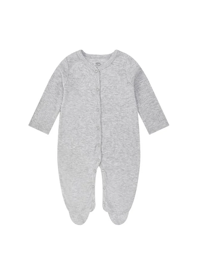 Luna & Lily Baby Ribbed Footed Onesie and Soft Hat Set