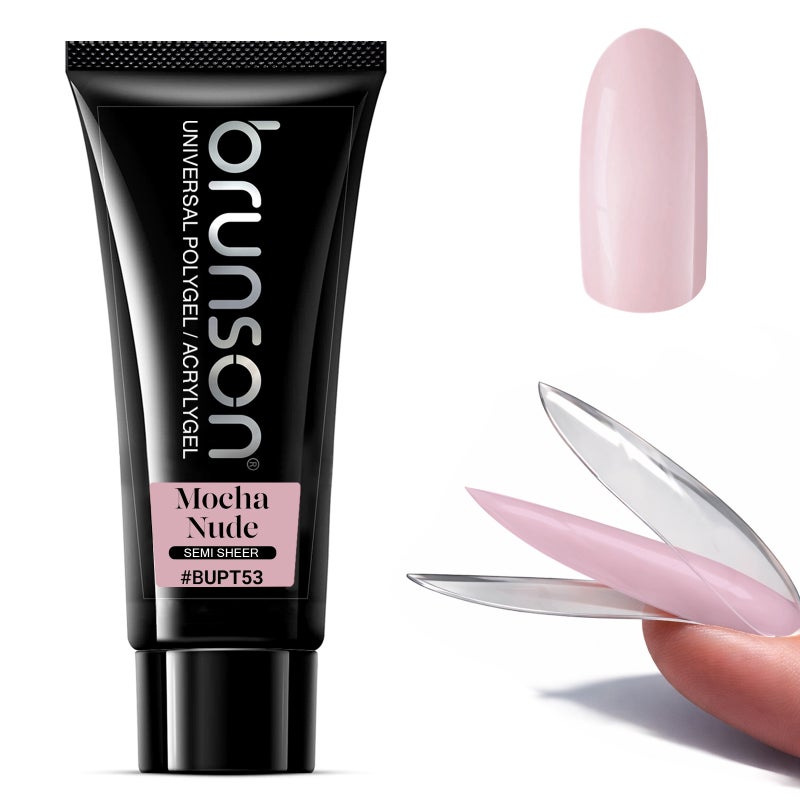 Polygel for Nails 100g- Brunson Universal Poly Gel Nail Builder Extension for Nail Art Design – High-Viscosity Builder Gel - Professional Acrygel for Nail Extensions | Sandwich Dual Form Technique