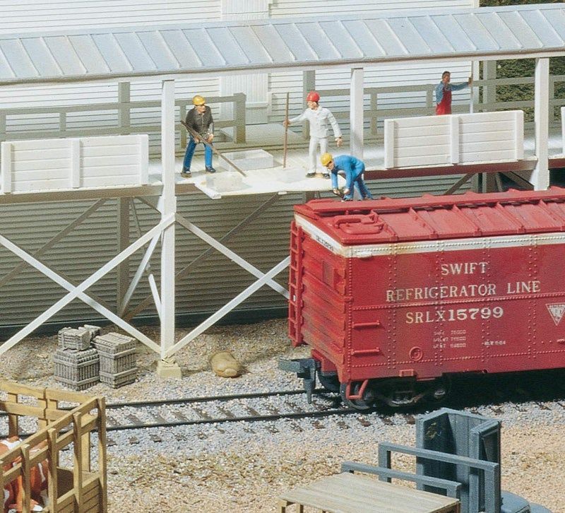 Walthers Cornerstone Series Kit HO Scale Ice House and Icing Platform,grey, 8 - Image 3
