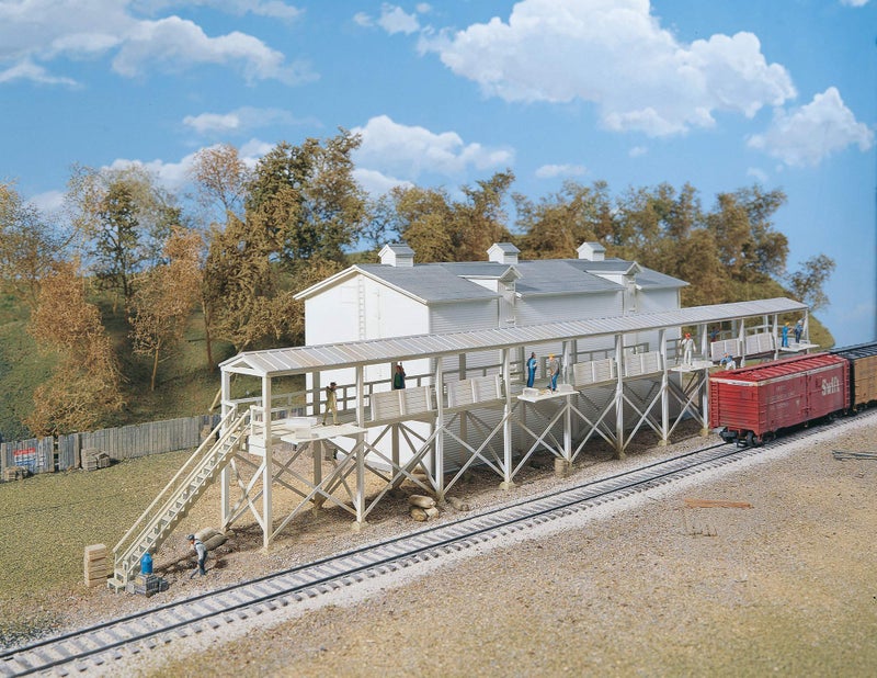 Walthers Cornerstone Series Kit HO Scale Ice House and Icing Platform,grey, 8 - Image 5