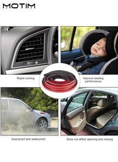Motim 1 Roll Of 10 M Universal Car Seal Strip, B Shape, Self Adhesive Auto Rubber Seal Strip Weatherstrip, Car Window Door Engine Cover Sealing Strip, Noise Insulation  - Image 4