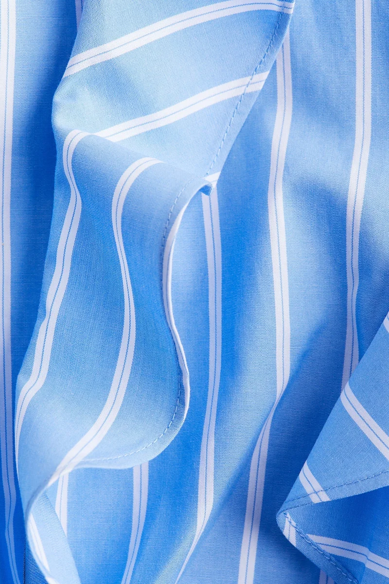 H&M Tie-front poplin blouse