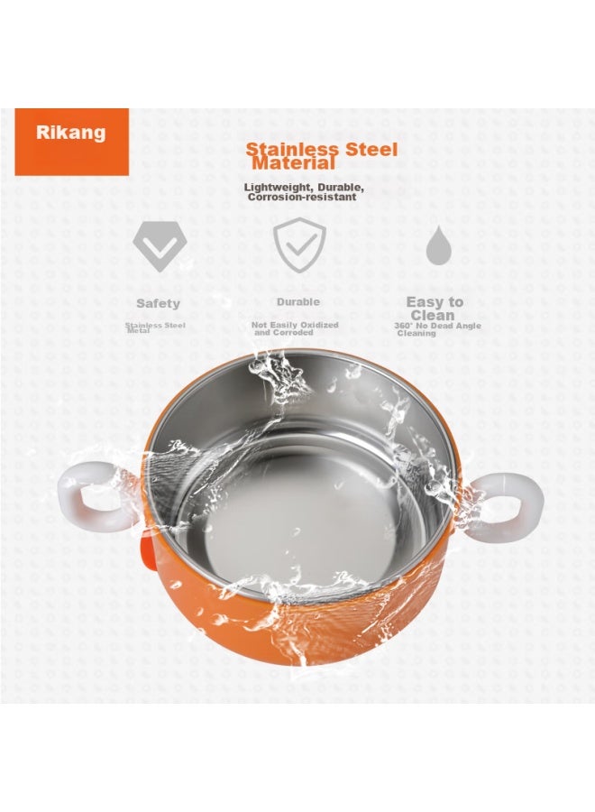Rikang Children's Tableware Feeding Bowl, Baby Tableware Insulated Bowl, Stainless Steel Infant Bowl Rk-c1006 - Image 5