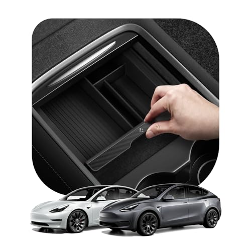 Spigen Center Console Organizer for Tesla Model Y (2021-2024) & Model 3 (2021-2023) [Not for Model Y Juniper 2025/26 and Model 3 Highland (2024/25)] - Image 1