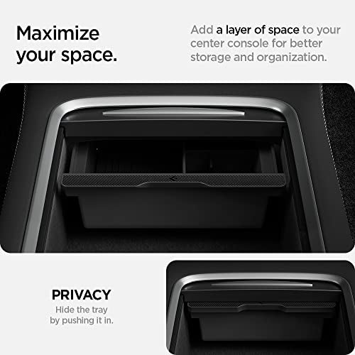 Spigen Center Console Organizer for Tesla Model Y (2021-2024) & Model 3 (2021-2023) [Not for Model Y Juniper 2025/26 and Model 3 Highland (2024/25)] - Image 5