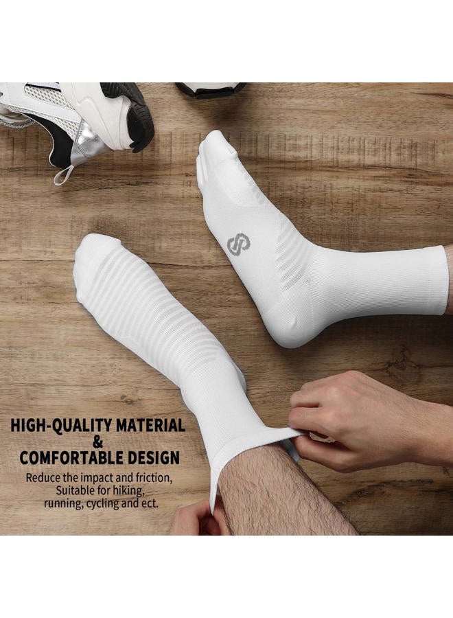 PAPLUS Compression Athletic Crew Socks (6 Pairs) for Men & Women - Image 2