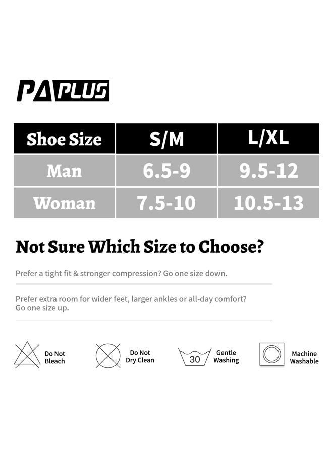 PAPLUS Compression Athletic Crew Socks (6 Pairs) for Men & Women - Image 4