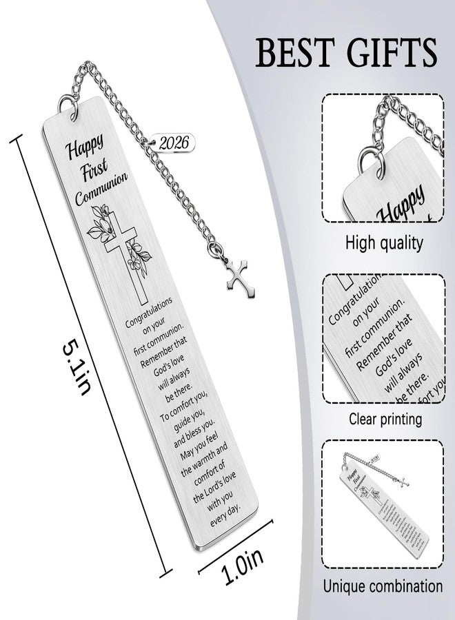 MOEXUKO First Communion Gifts for Women Men First Communion Bookmark Christian Gifts for Women Religious Gift for Friends Sister Daughter Son Baptism Confirmation Bookmarks - Image 2