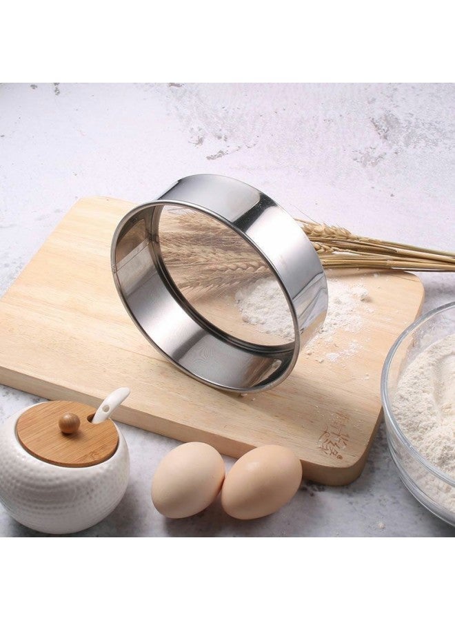 Direct Flour Sieve Stainless Steel Sieve Filter Mesh Corn Sieve Kitchen Baking Surface Luo 30 Mesh 40 Mesh-Specifications:Diameter 19.5CM Thickened 120 PCs/box - Image 3