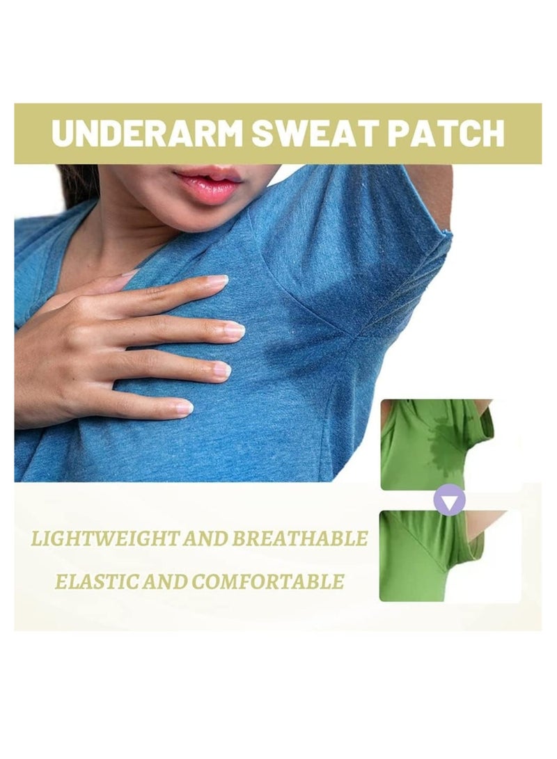 EELHOE 12 Pcs Underarm Sweat Pads, Sweat Pads for Women and Men Armpits, Disposable Invisible Armpit Sweat Pads for Absorbent Deodorant Prevention Sticker - Image 4
