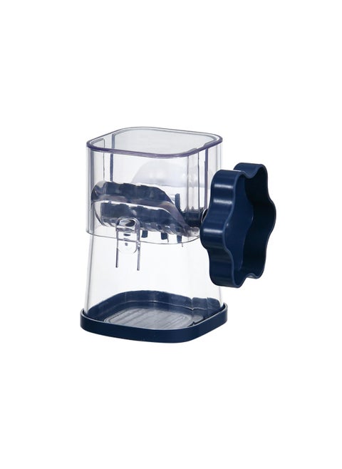 Manual Nut Chopper/Grinder/Crusher, Transparent Dried Fruit Crusher, Multifunctional Portable Nut Grinding Tool, Manual Chocolate Masher, 360 Degree Rotating Handle Kitchen Accessories (Dark Blue)