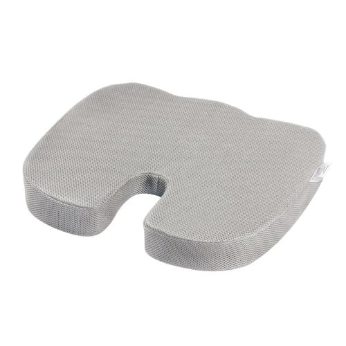 Wakefit Orthopedic Coccyx Cushion | Memory Foam Support for Lower Back, Tailbone & Sciatica Relief | Chair & Car Use | Ergonomic Design | Supports 60kg+ Weight - Grey - Image 1