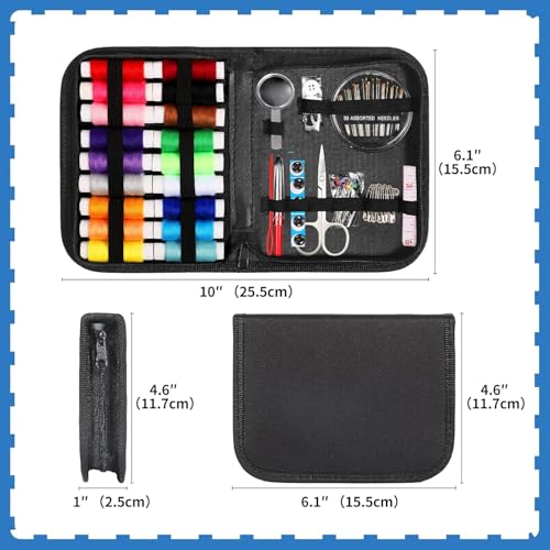 Style Keepers Sewing Kit [130/85/72] Pcs – All-in-One Portable Travel Organizer with Threads, Needles, Tools for Tailoring, DIY, Mending & Hand Sewing at Home or On-The-Go (85 Pcs) - Image 5