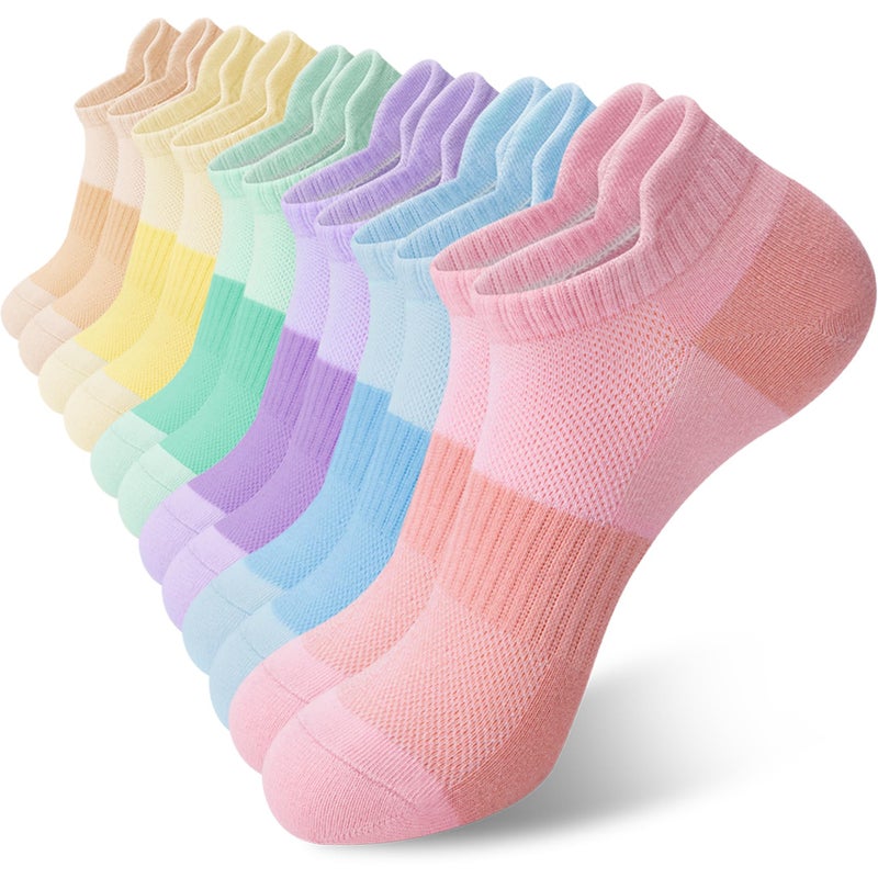 Darller 6 Pairs Ankle Socks for Women - Lightweight Low Cut No Show Casual Cotton Socks Breathable, Colorful - Image 1