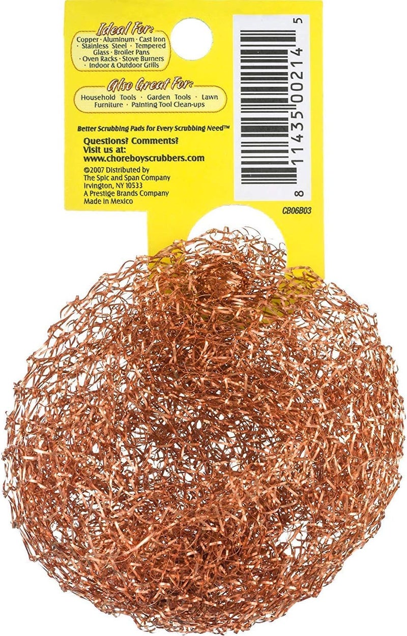 Chore Boy Ultimate Copper Scrubber Scouring Pad, Pure Copper (10-Pack) - Image 2