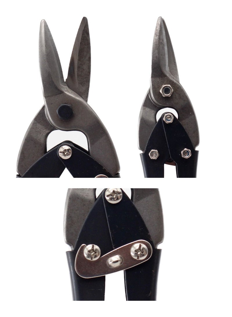JETEX Jetex Metal Shears Aviation Snip 250mm, Tin Snips Cutters Straight Metal Cutting Shears - 10 Inch Snips for Sheet Metal - Cutting Pliers Snip Scissors  - Image 3