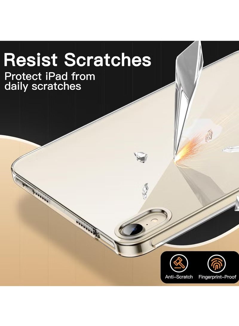 MIGOFAST Crystal Clear Protective Case For iPad mini A17 Pro 2024 Model 7th Generation  mini 6 2021 Model 6th Generation Powerful Magnetic Attachment Slim Trifold Stand Case Durable Protection - Image 4