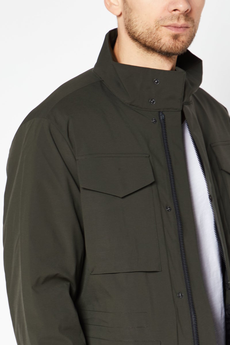 Michael Kors Men High Denity Field Outdoor Coat, Dark Olive - Image 3