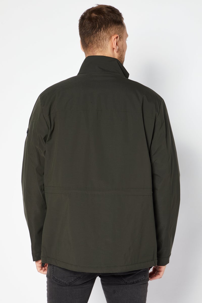Michael Kors Men High Denity Field Outdoor Coat, Dark Olive - Image 4