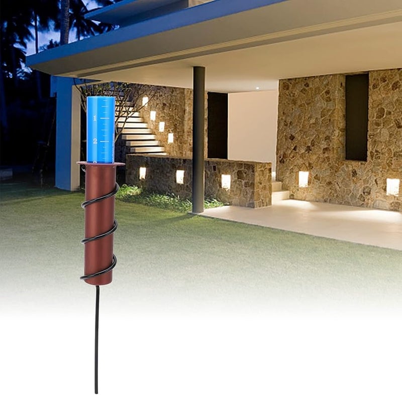 قطعتان من مقياس المطر بأرقام كبيرة للمنزل والحديقة والمناظر الطبيعية، سهل القراءة والمراقبة - Image 3