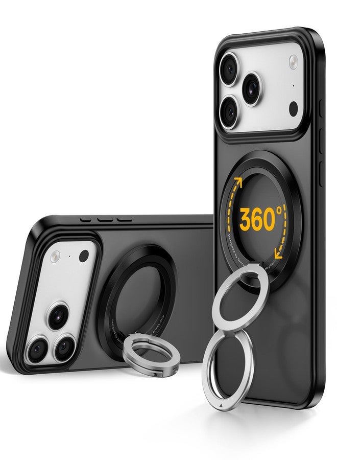 SYNCWIRE Phone Ring Holder Grip for MagSafe, 360° Rotation Magnetic Cell Phone Grip Stand Two-Sided Magnetic Compatible with iPhone 17 16 15 14 13 12 Pro Max fits MagSafe Accessories - Image 1