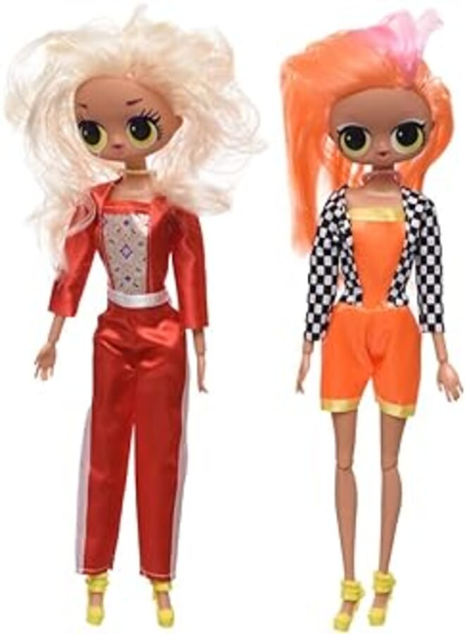 Carol yh1219 lol high quality fashion, tend & classic doll with hand bag for girls set of 3 dolls - multi color