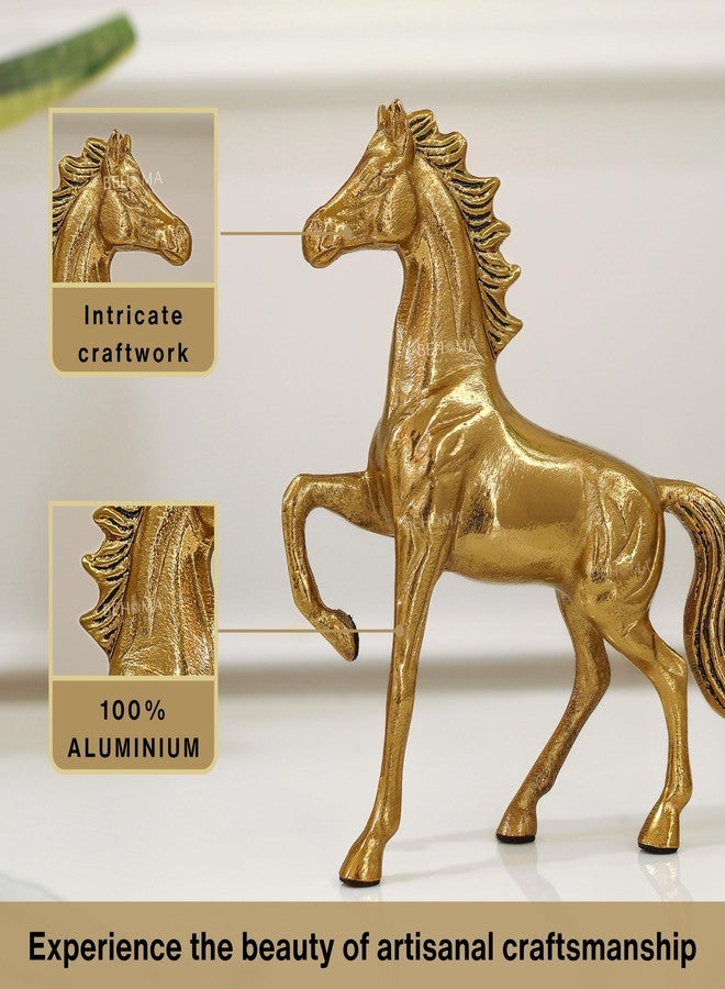 BEHOMA Aluminium Horse Decorative Figurine Showpiece with Gift Box | Elegant Modern Tabletop Art Showpiece for Living Room, Office, Bedroom, Shelf Display | Premium Home Decor Accent - Image 4