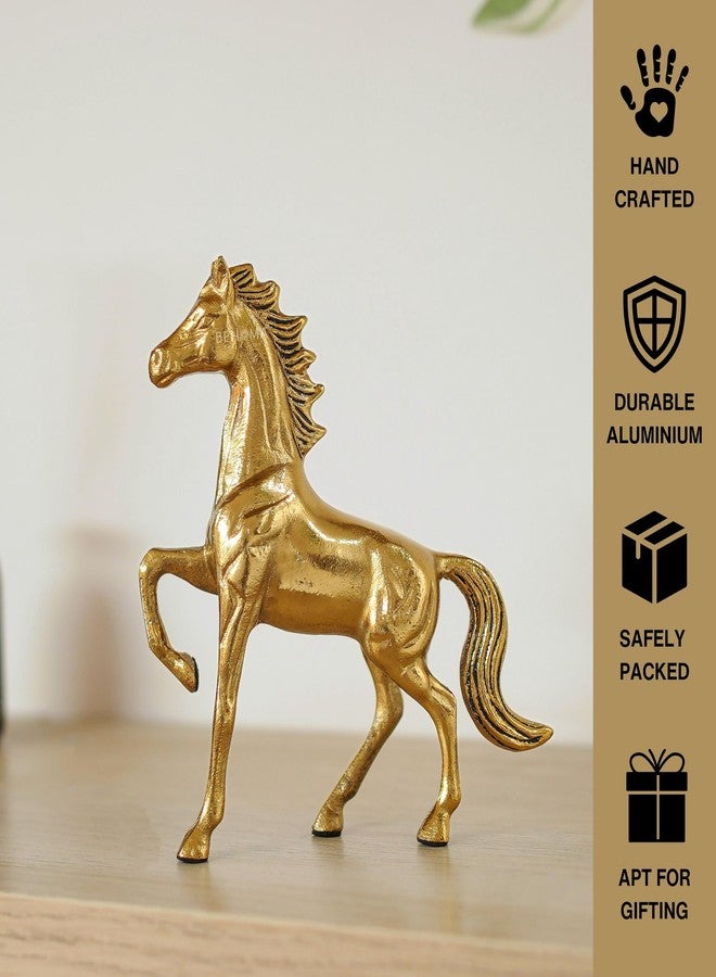 BEHOMA Aluminium Horse Decorative Figurine Showpiece with Gift Box | Elegant Modern Tabletop Art Showpiece for Living Room, Office, Bedroom, Shelf Display | Premium Home Decor Accent - Image 5
