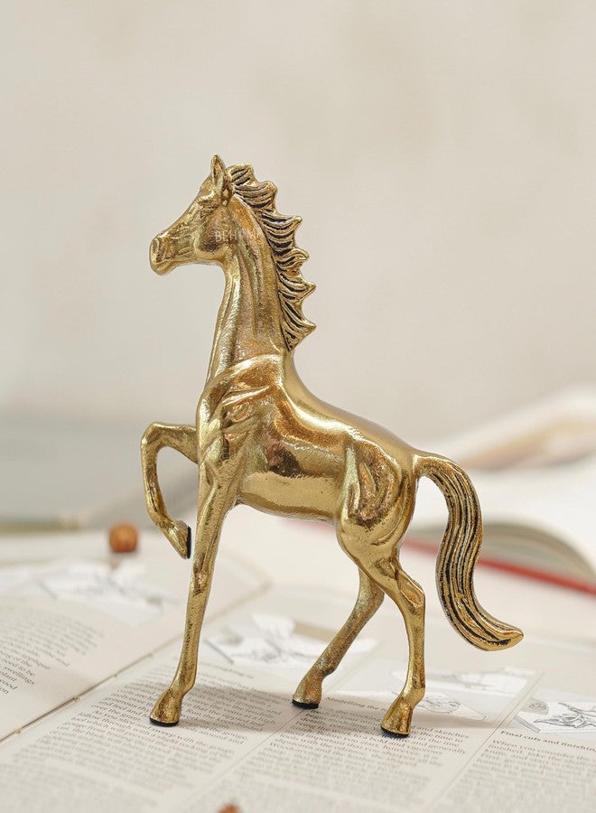 BEHOMA Aluminium Horse Decorative Figurine Showpiece with Gift Box | Elegant Modern Tabletop Art Showpiece for Living Room, Office, Bedroom, Shelf Display | Premium Home Decor Accent - Image 2