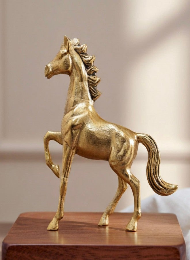 BEHOMA Aluminium Horse Decorative Figurine Showpiece with Gift Box | Elegant Modern Tabletop Art Showpiece for Living Room, Office, Bedroom, Shelf Display | Premium Home Decor Accent - Image 1