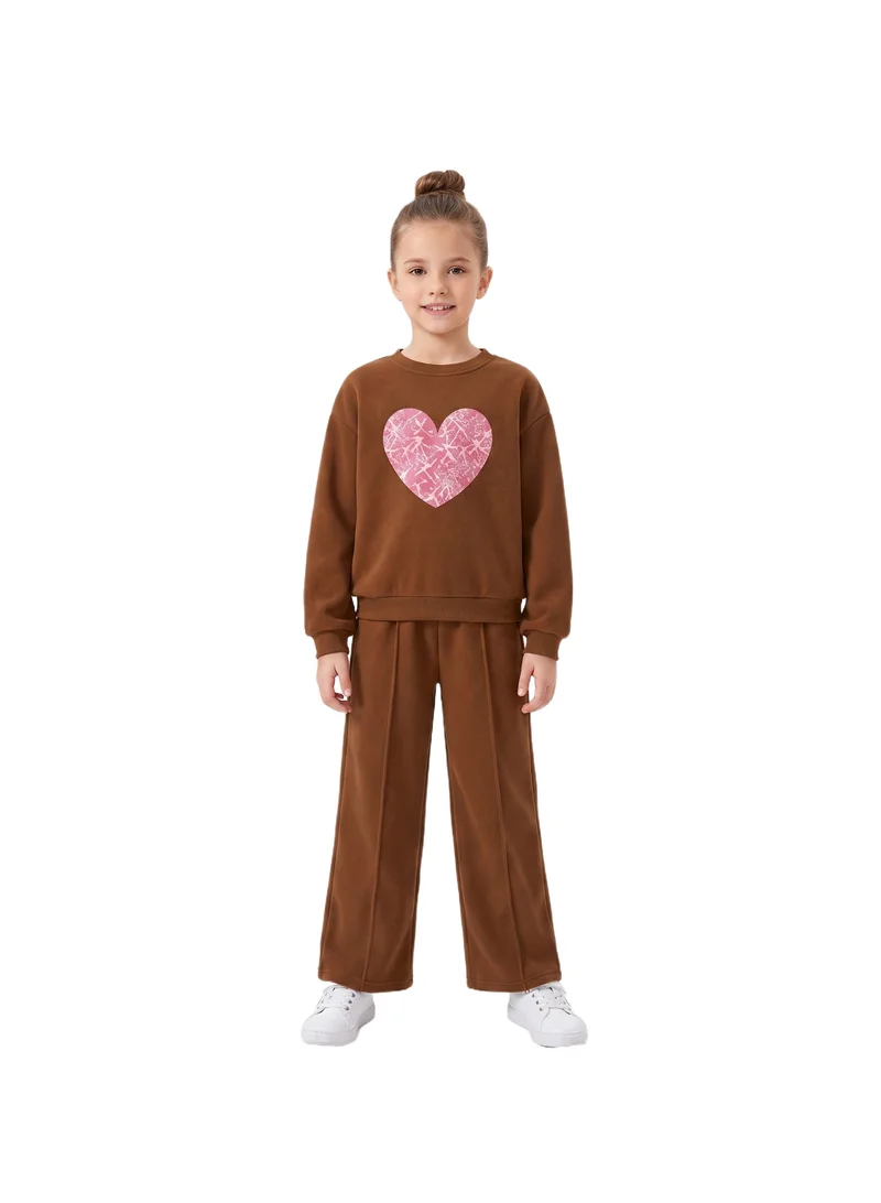 Bidani Sweetheart Cozy Lounge Set  - Brown