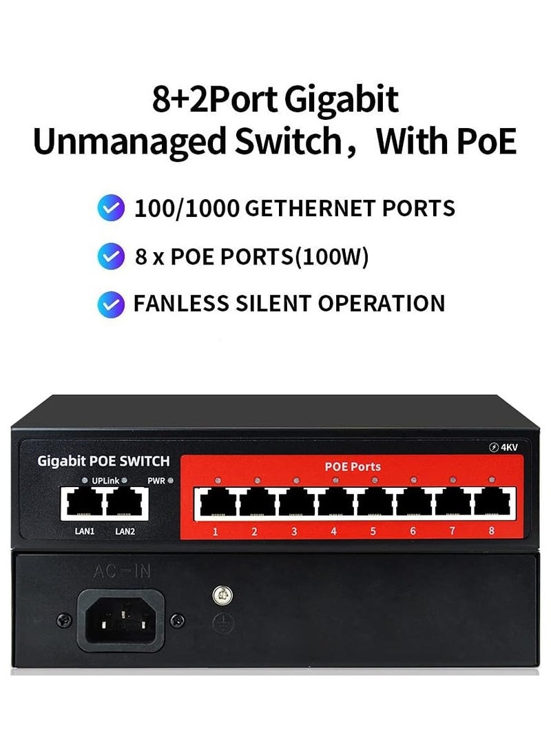 ESPANIA - 8+2 SFP GIGABIT POE SWITCH WITH +2 UPLINK - Image 1